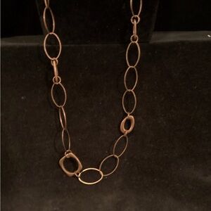19“ long copper tone necklace